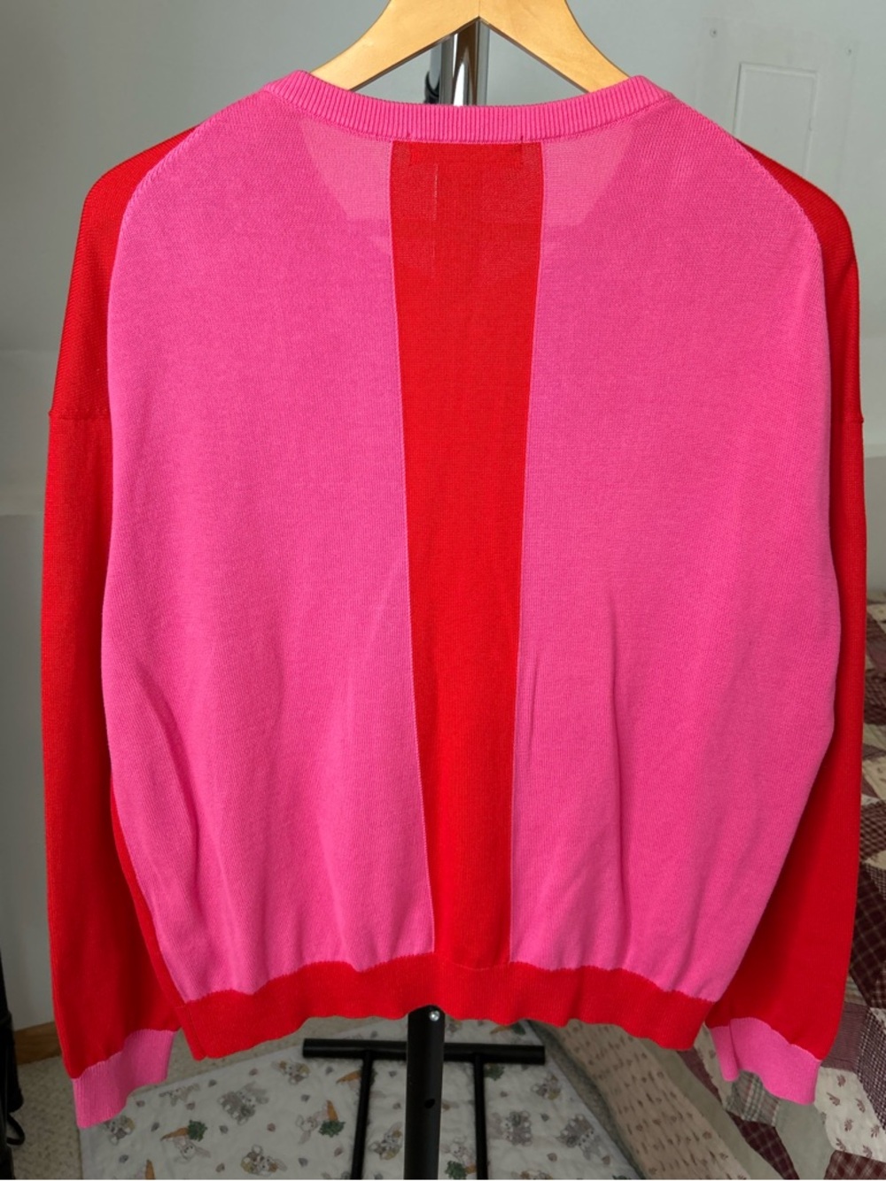Boden Lara Relaxed Color Block Cotton Cardigan Sweater - Picture 2 of 9